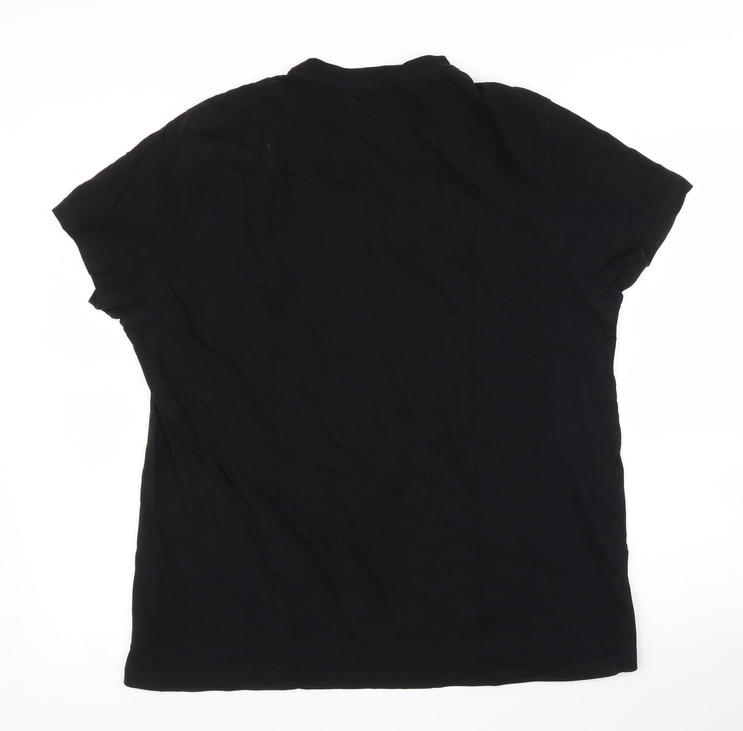 H&M Mens Black    T-Shirt Size L