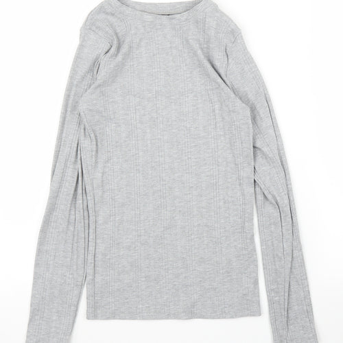 New Look Womens Grey   Basic T-Shirt Size 8