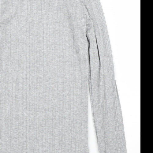 New Look Womens Grey   Basic T-Shirt Size 8