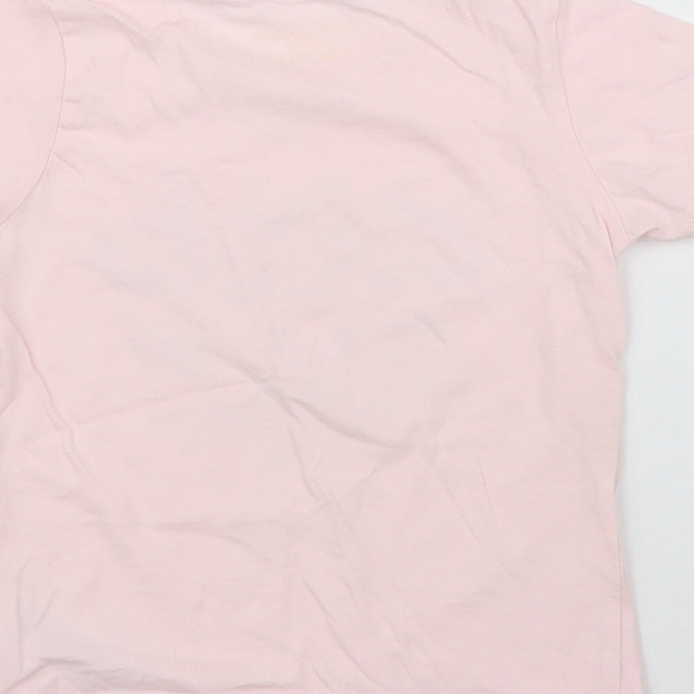 Primark Girls Pink Floral  Basic T-Shirt Size 24 Months