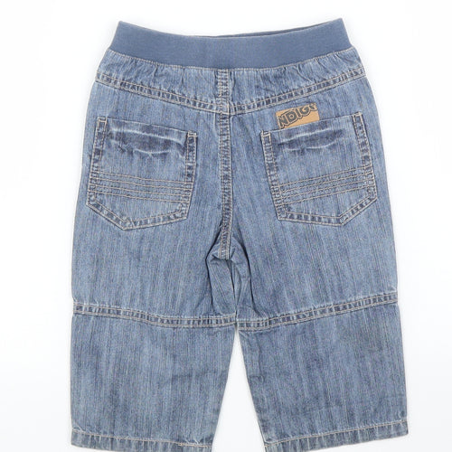 M&S Boys Blue  Denim Capri Jeans Size 9 Months