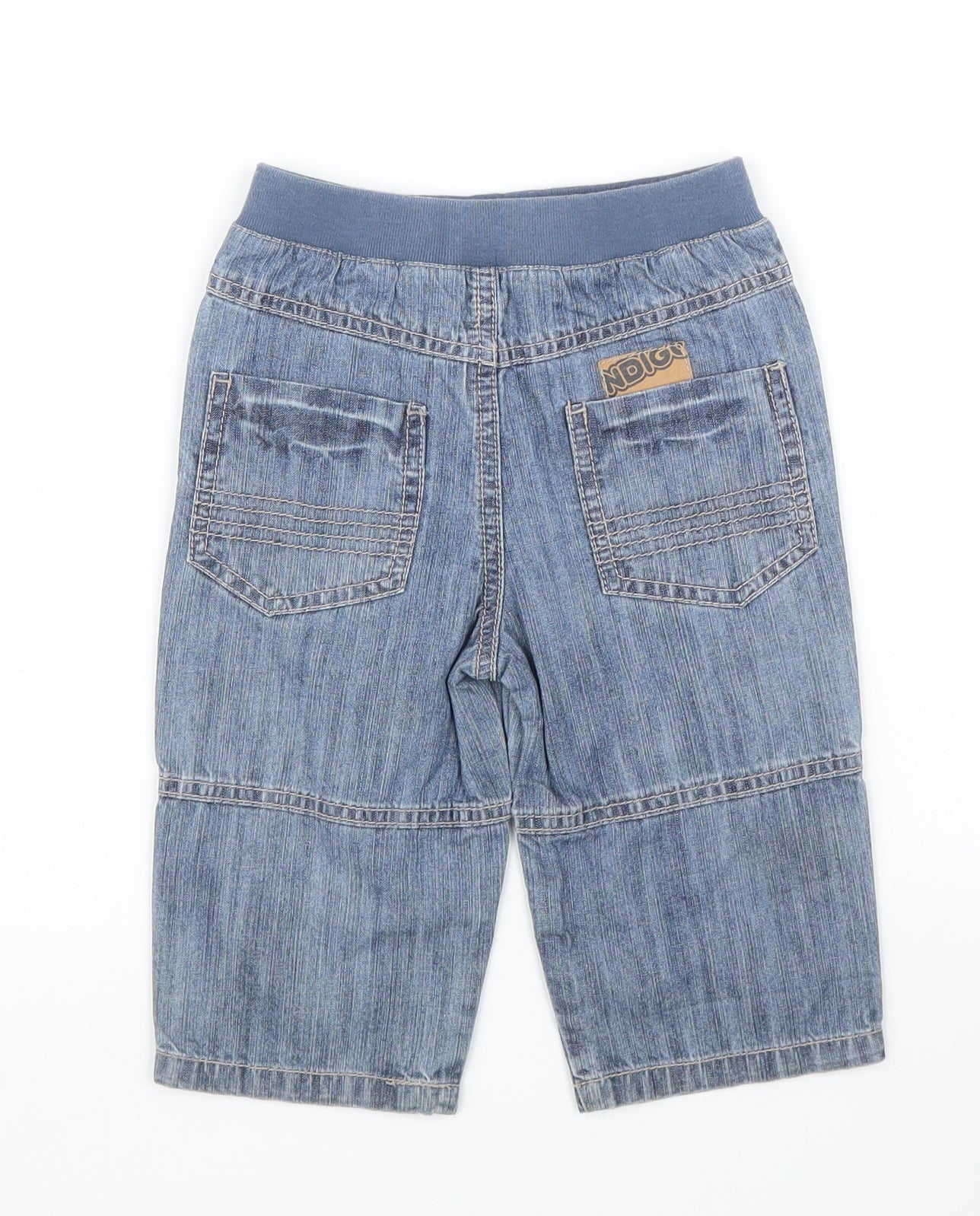 M&S Boys Blue  Denim Capri Jeans Size 9 Months