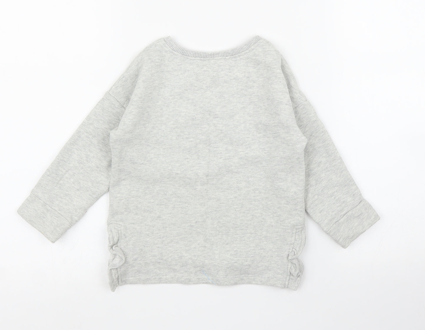 NEXT Girls Grey   Pullover Jumper Size 2-3 Years  - Unicorn