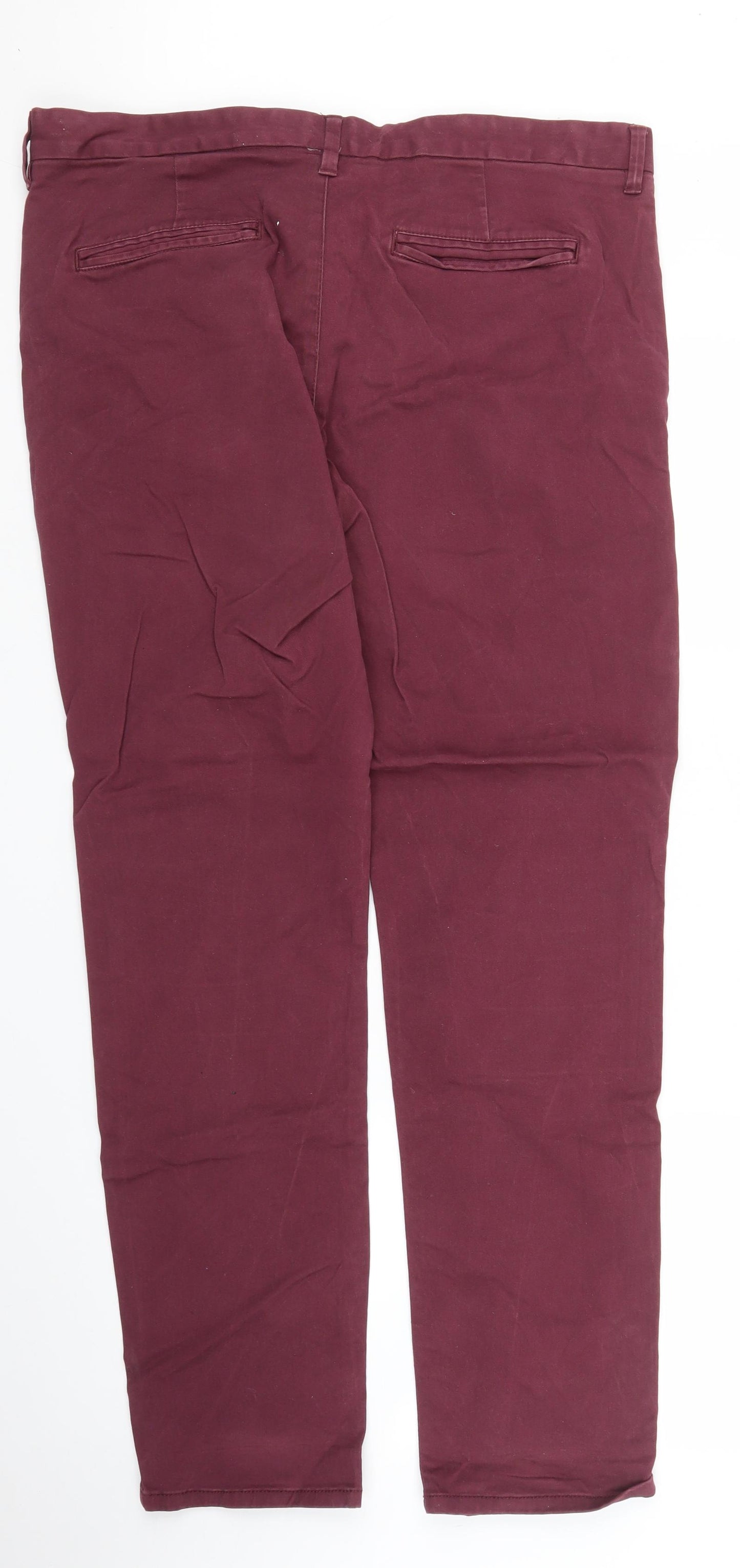 NEXT Mens Purple   Chino Trousers Size 36 in L29 in