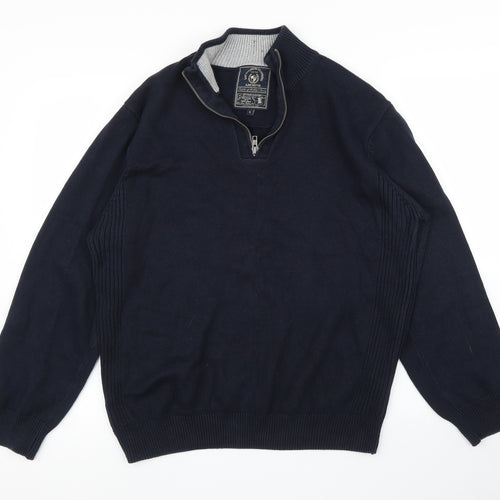 Easy Mens Blue   Pullover Jumper Size L