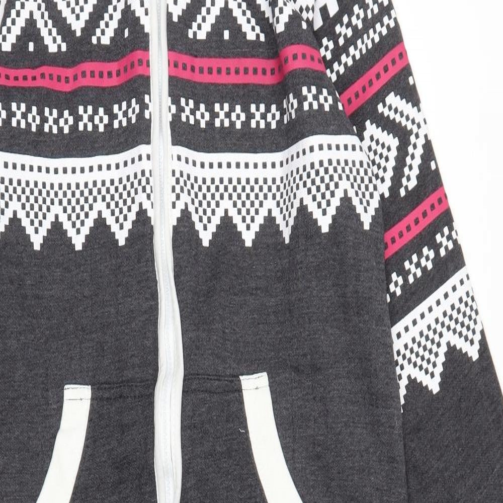 High Street Mens Grey Fair Isle   One Piece Size M