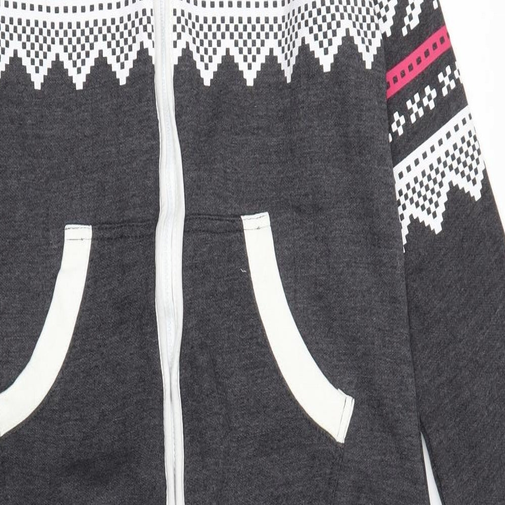 High Street Mens Grey Fair Isle   One Piece Size M