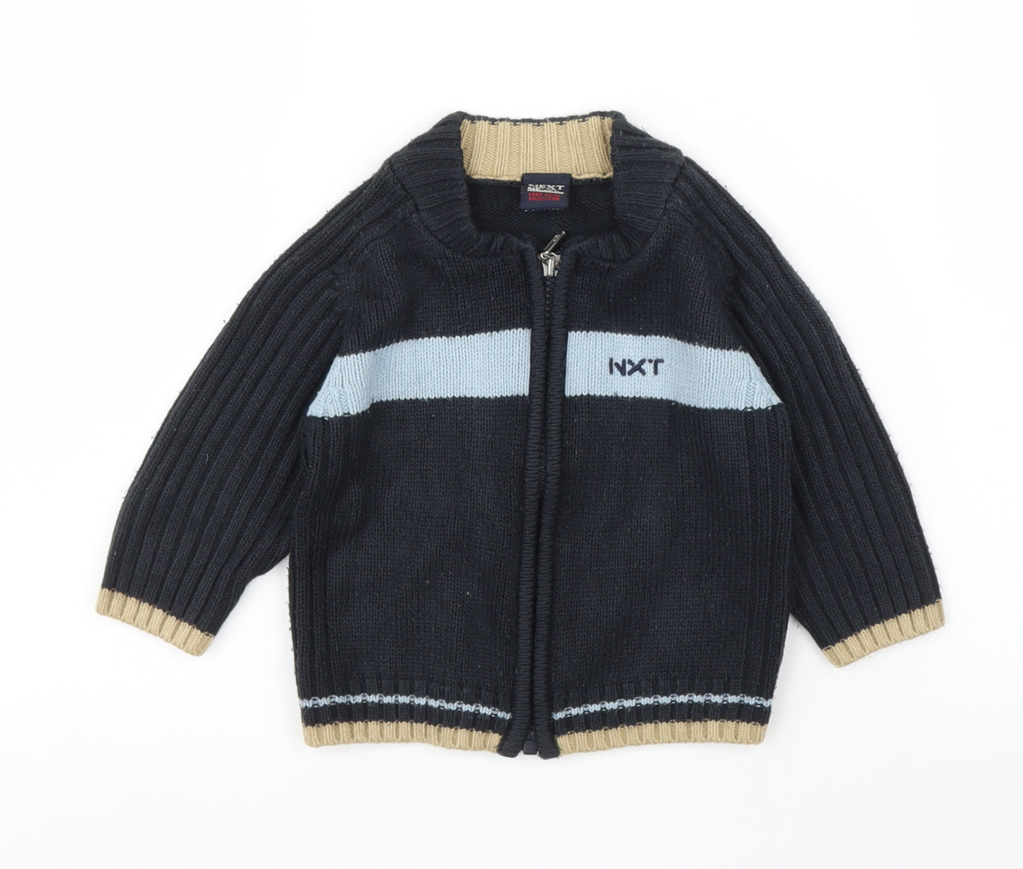 NEXT Boys Blue   Full Zip Jumper Size 6-9 Months