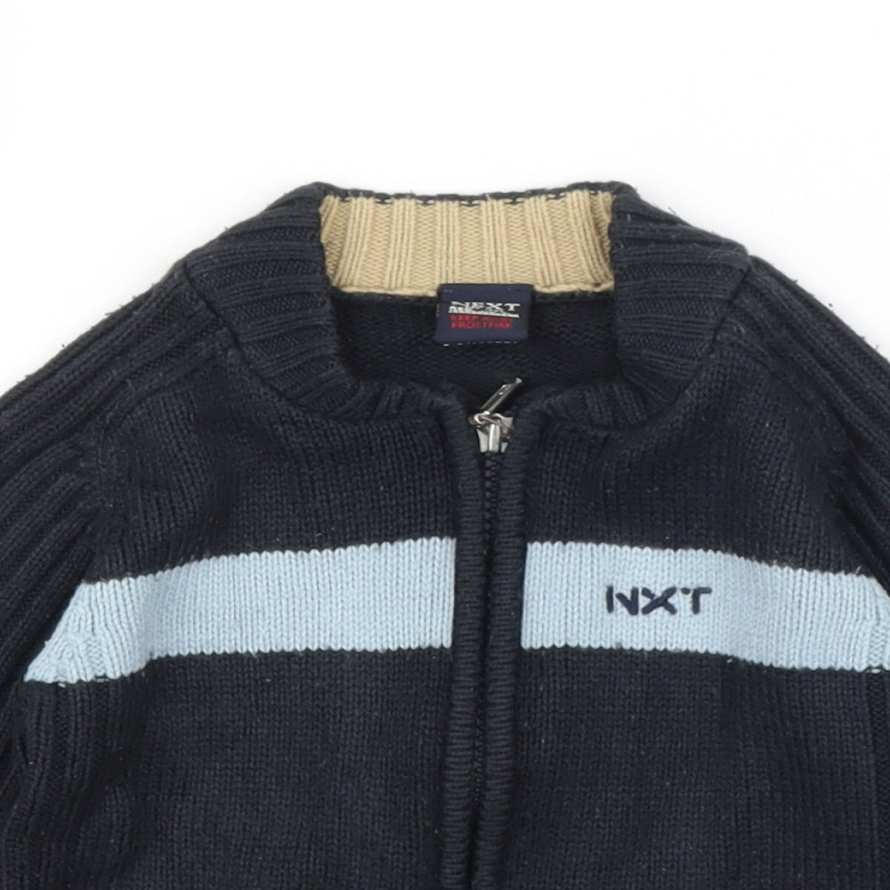 NEXT Boys Blue   Full Zip Jumper Size 6-9 Months