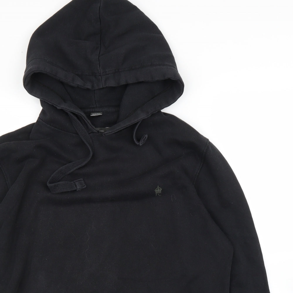 French Connection Mens Black   Pullover Hoodie Size M