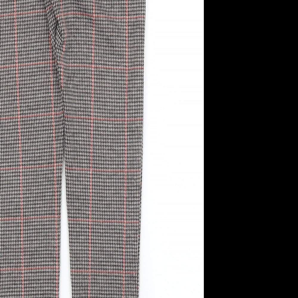 TU Girls Grey Houndstooth  Carrot Trousers Size 9 Years