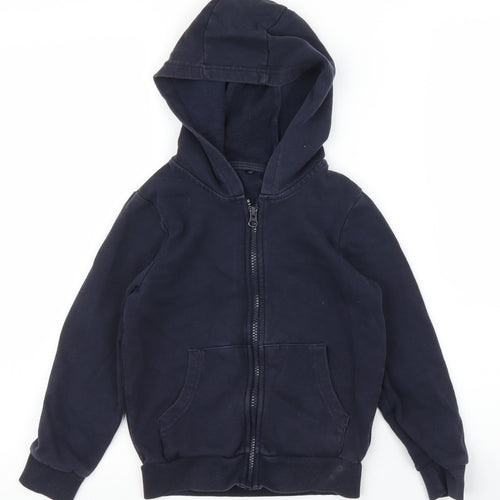 George Boys Blue   Full Zip Hoodie Size 6 Years