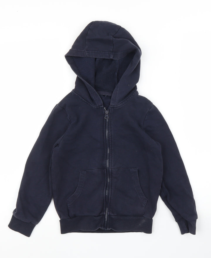 George Boys Blue   Full Zip Hoodie Size 6 Years