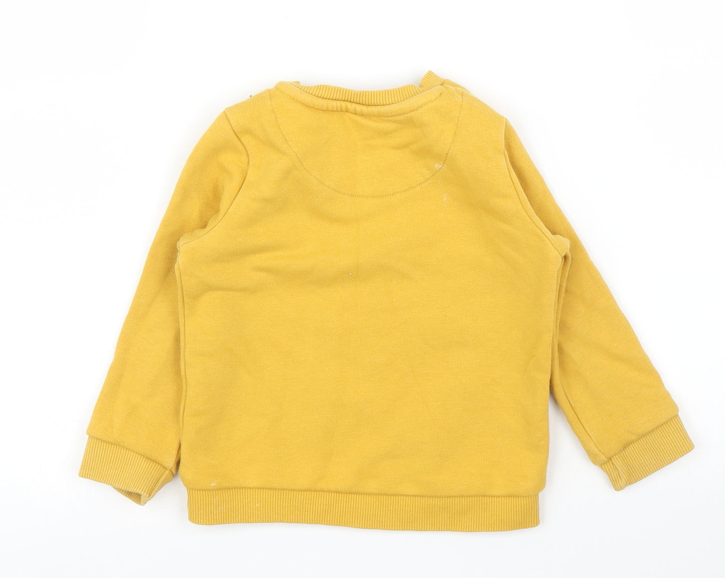 F&F Boys Yellow   Pullover Jumper Size 2 Years