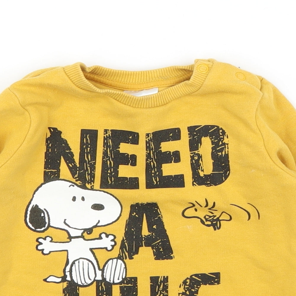 F&F Boys Yellow   Pullover Jumper Size 2 Years