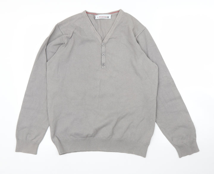 Burton Mens Grey Pullover Jumper Size S