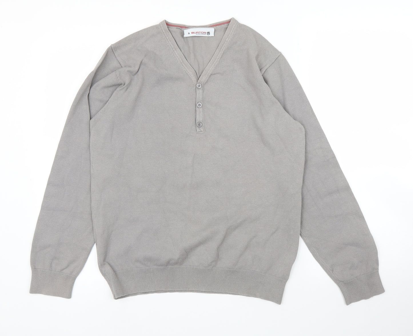 Burton Mens Grey   Pullover Jumper Size S
