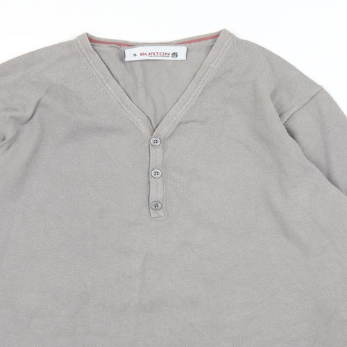 Burton Mens Grey   Pullover Jumper Size S
