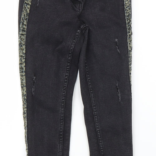 Matalan Girls Black  Denim Skinny Jeans Size 9 Years
