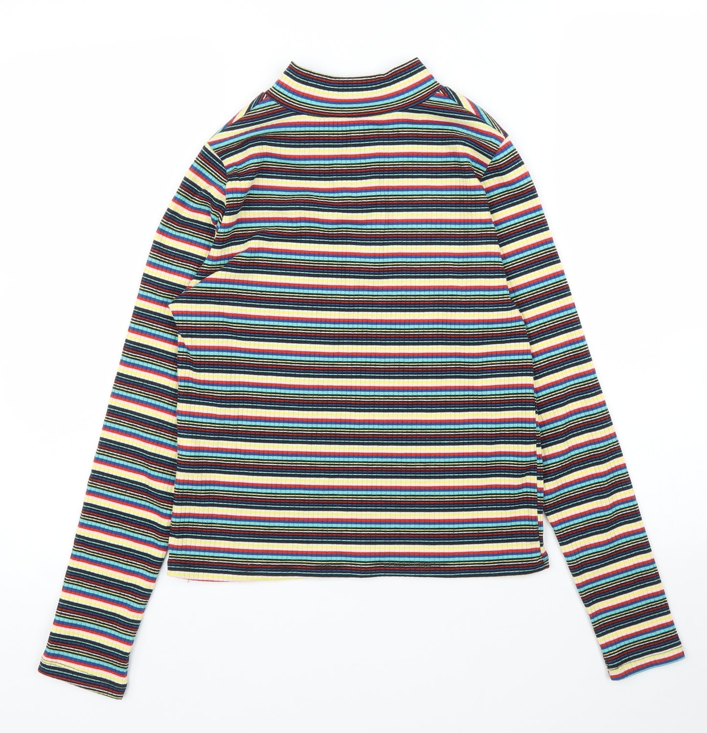 Primark Womens Blue Striped  Basic T-Shirt Size 12