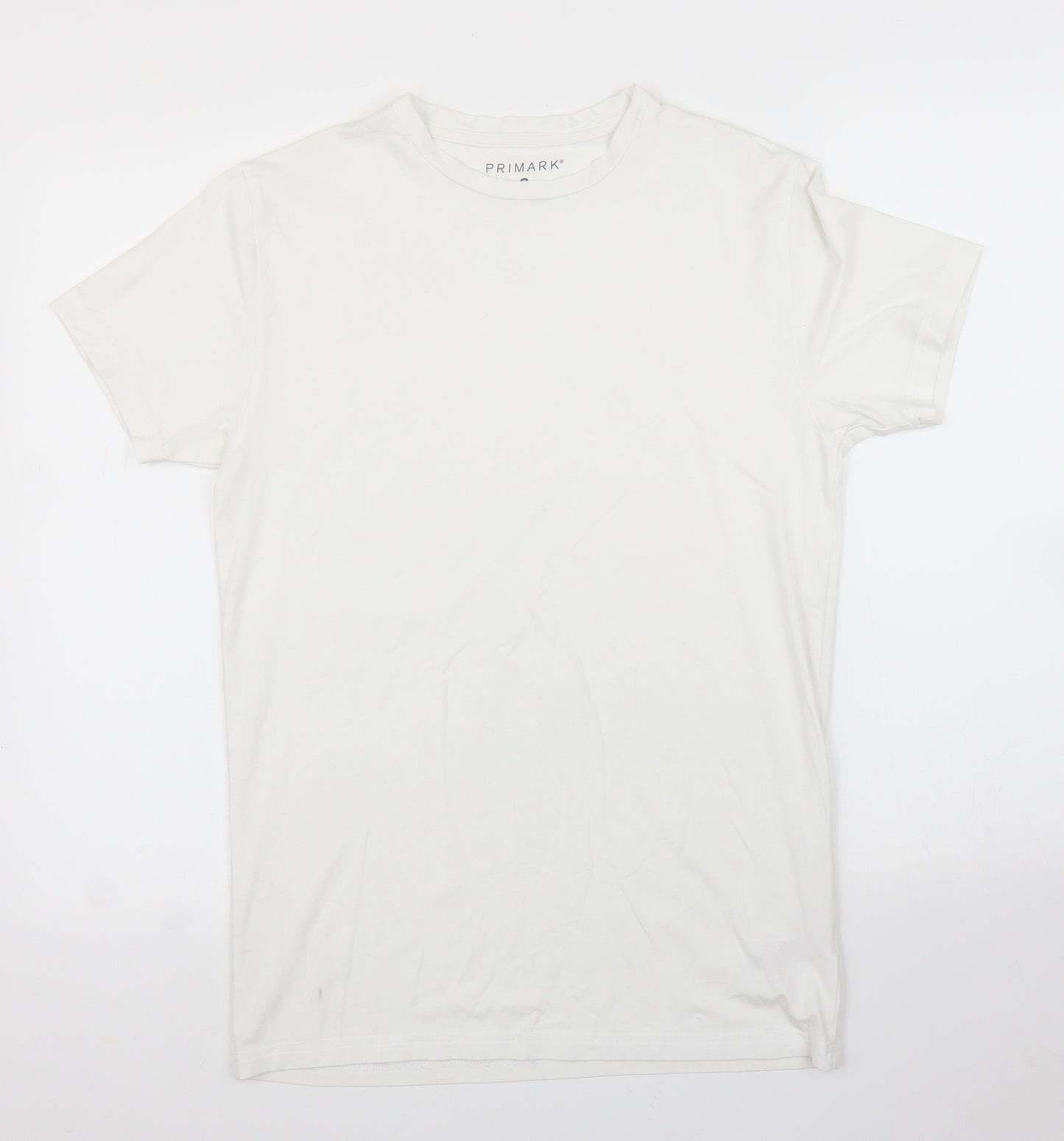 Primark Mens White    T-Shirt Size S