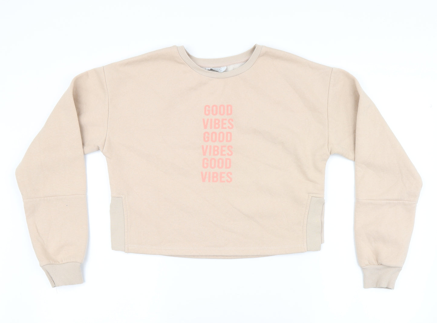 Primark Girls Beige   Pullover Sweatshirt Size 12-13 Years