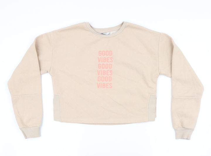 Primark Girls Beige   Pullover Sweatshirt Size 12-13 Years
