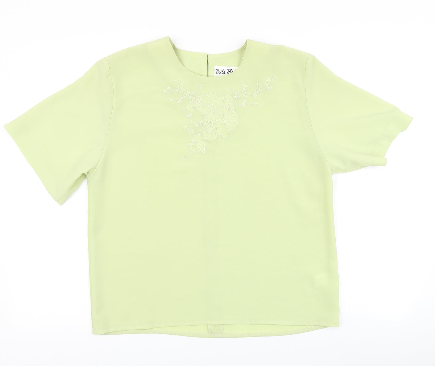 Bella Moda Womens Green   Basic Blouse Size 12