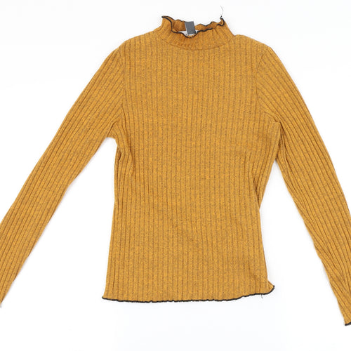 Primark Womens Yellow   Pullover Jumper Size XS