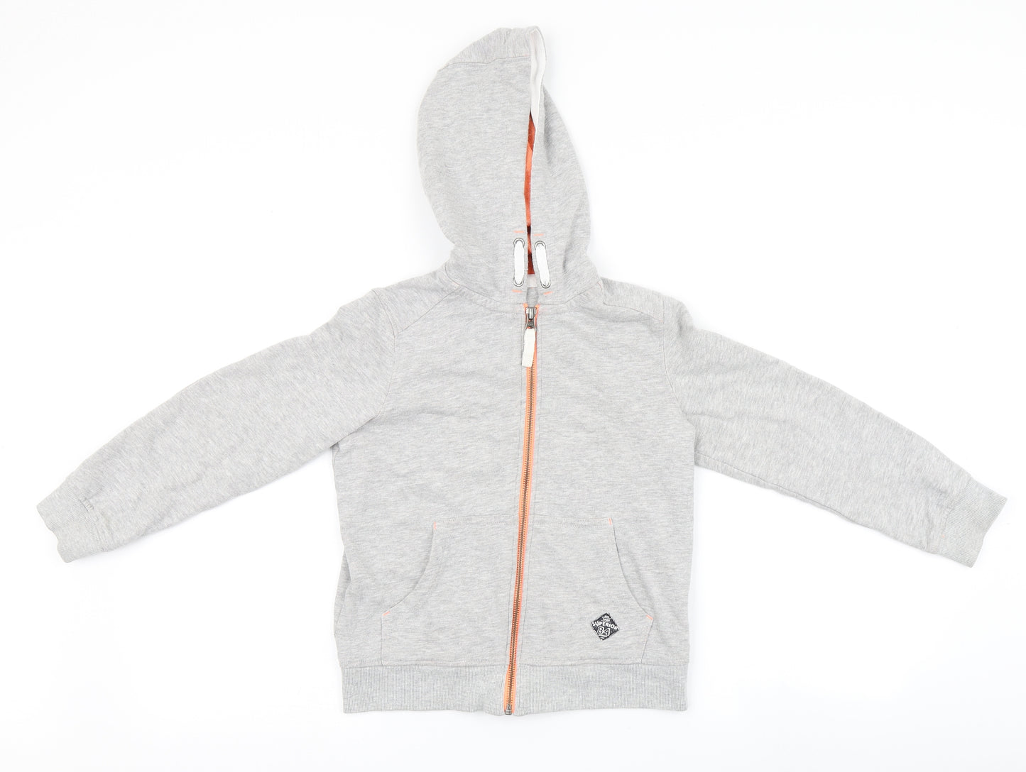 Marks and Spencer Boys Grey   Full Zip Hoodie Size 7-8 Years