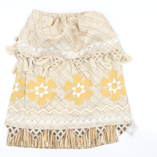Disney Girls Beige Floral  Skater Skirt Size 7-8 Years - Disney Costume
