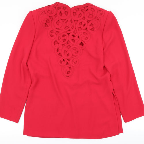 Gina Womens Red   Jacket  Size 12