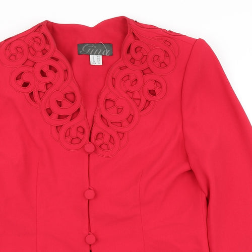 Gina Womens Red   Jacket  Size 12