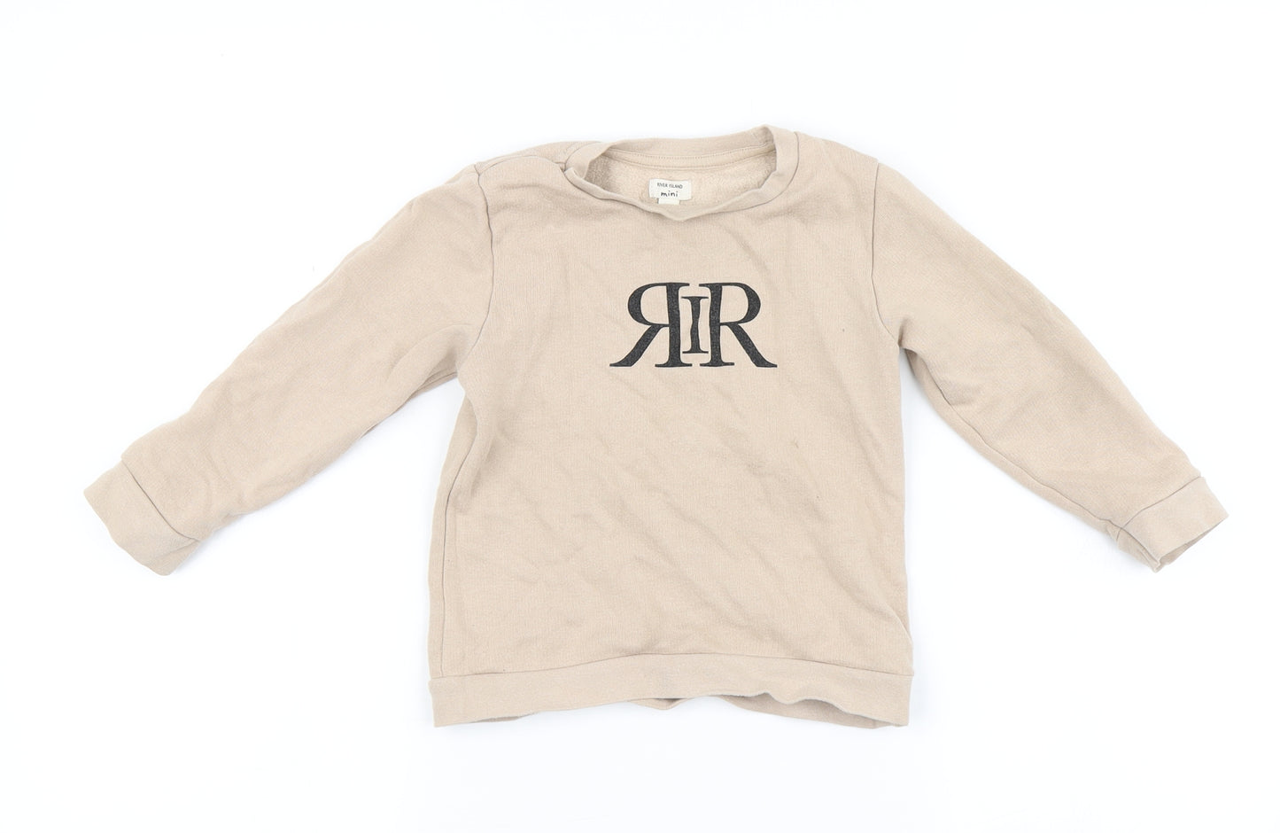 River Isand Boys Beige   Pullover Sweatshirt Size 2-3 Years