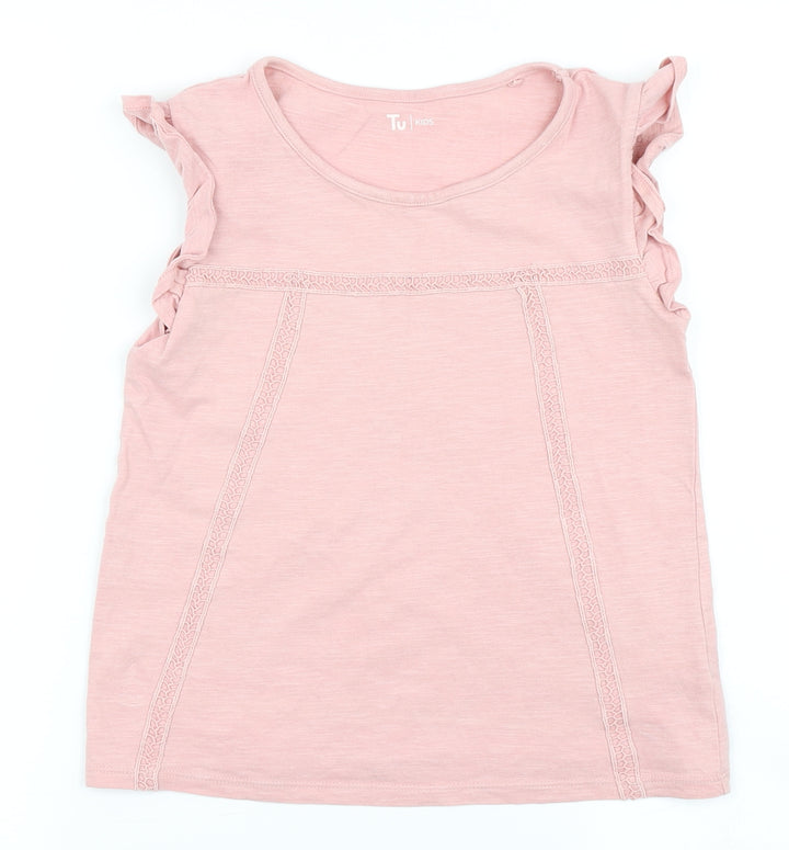 TU Girls Pink Basic Casual Size 8 Years