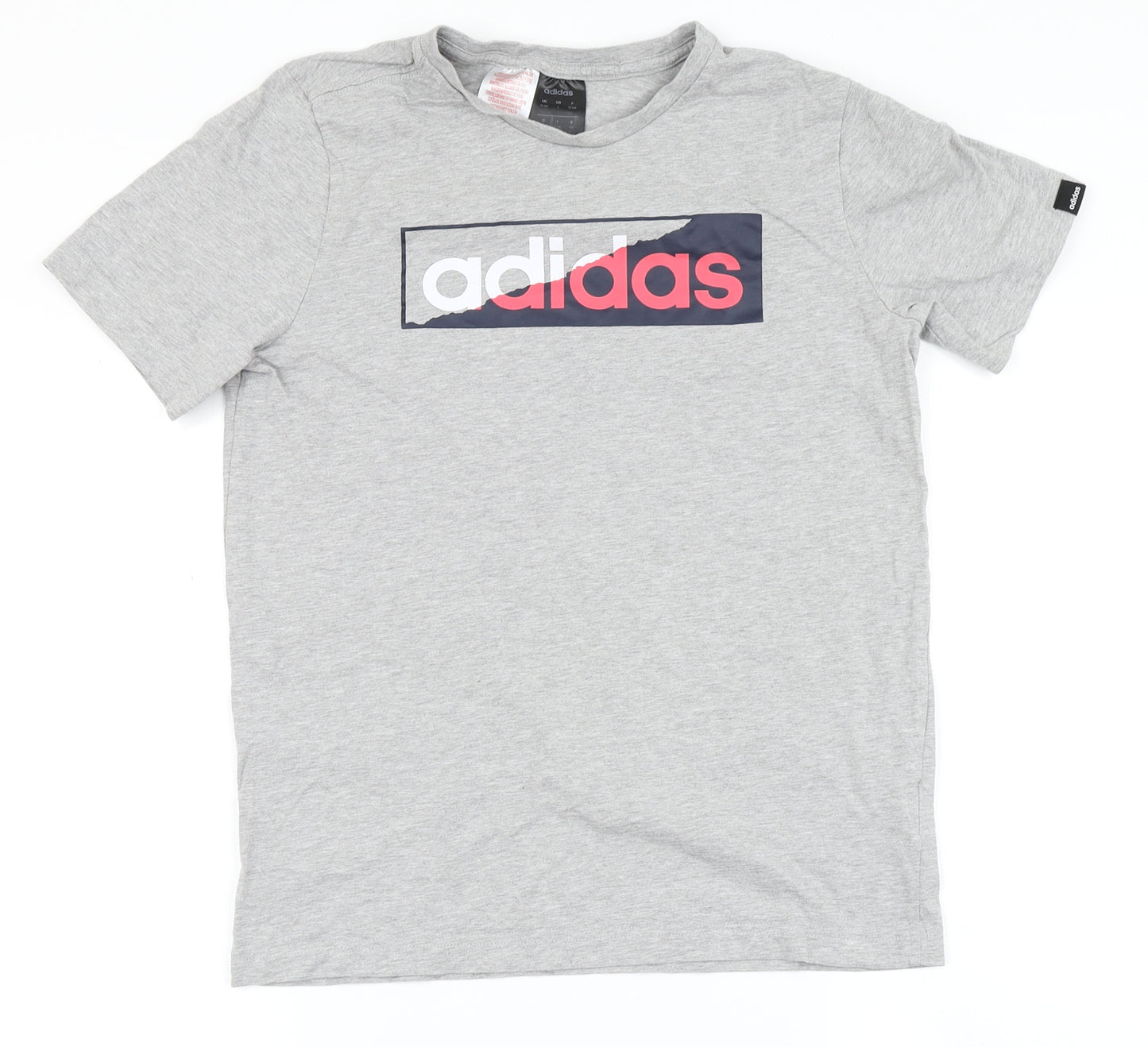 adidas Girls Grey   Basic T-Shirt Size 13-14 Years