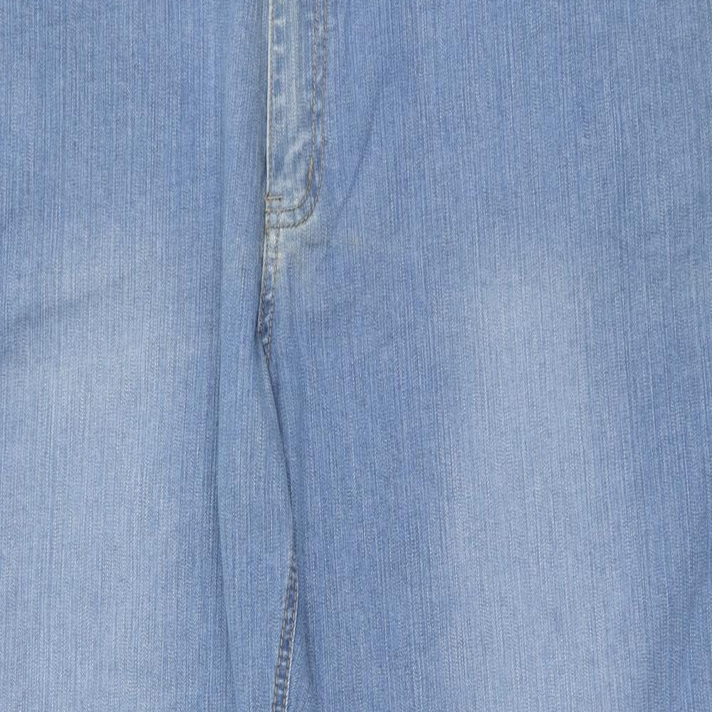 suppesking Mens Blue   Wide-Leg Jeans Size 43 in L31 in