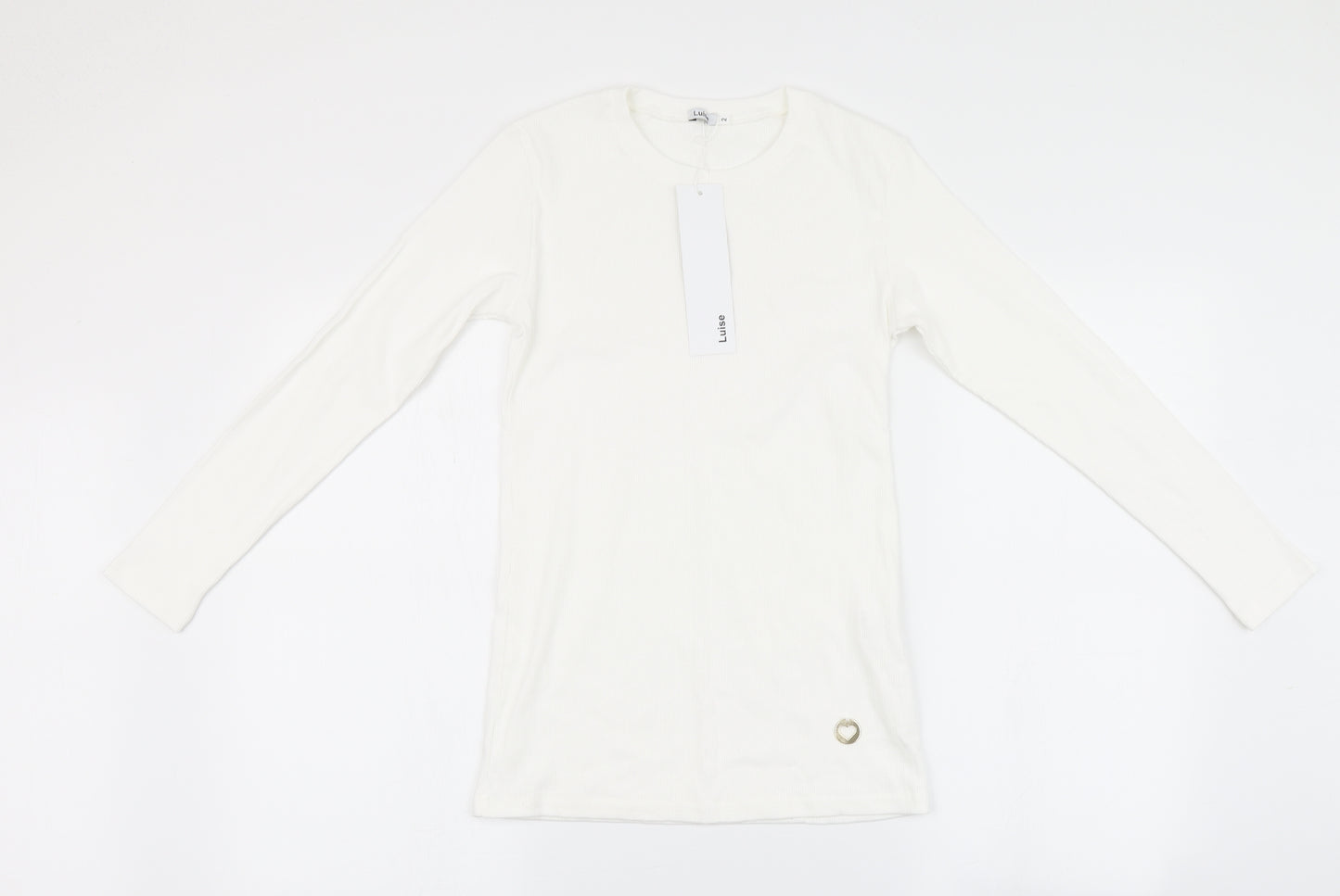 luise Womens White   Pullover Jumper Size 2
