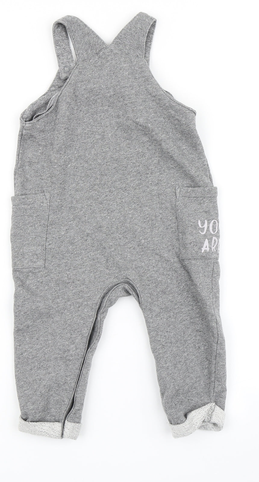 Disney Baby Boys Grey   Babygrow One-Piece Size 12-18 Months  - Winnie the Pooh