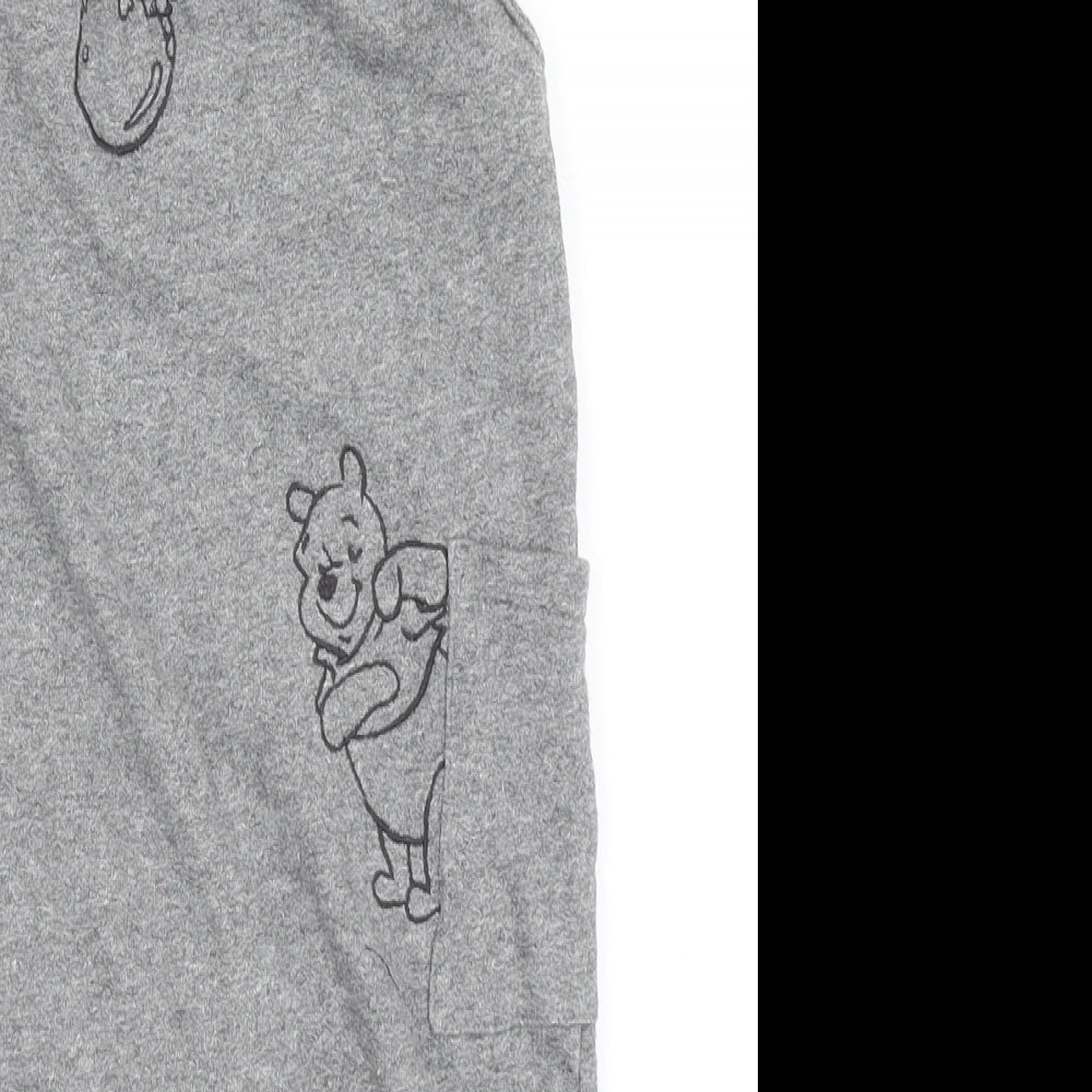 Disney Baby Boys Grey   Babygrow One-Piece Size 12-18 Months  - Winnie the Pooh