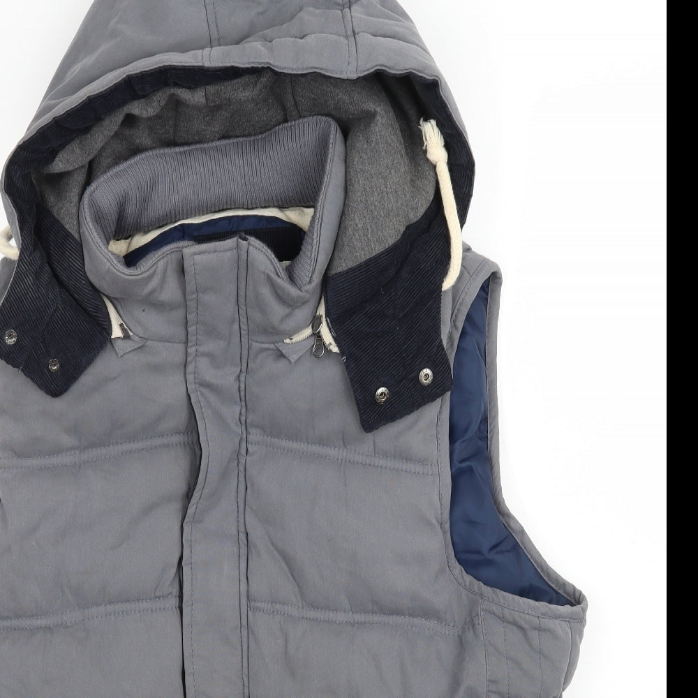 River Island Mens Grey   Gilet Coat Size XL