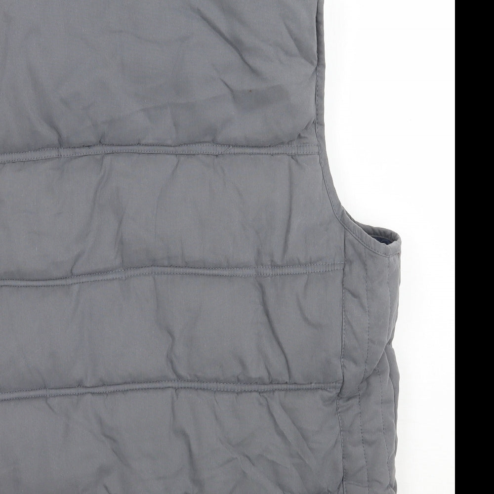 River Island Mens Grey   Gilet Coat Size XL
