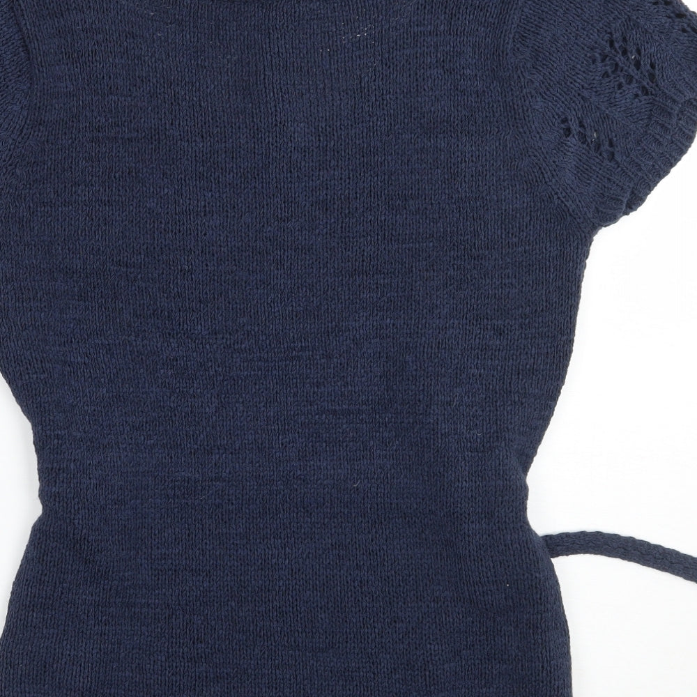 Evie Womens Blue   Basic T-Shirt Size 16