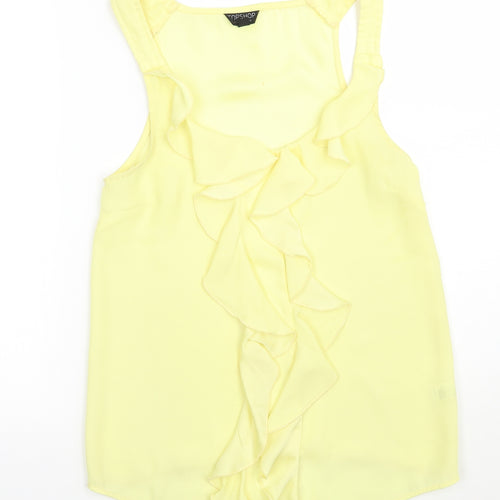 Topshop Womens Yellow   Basic Tank Size 6