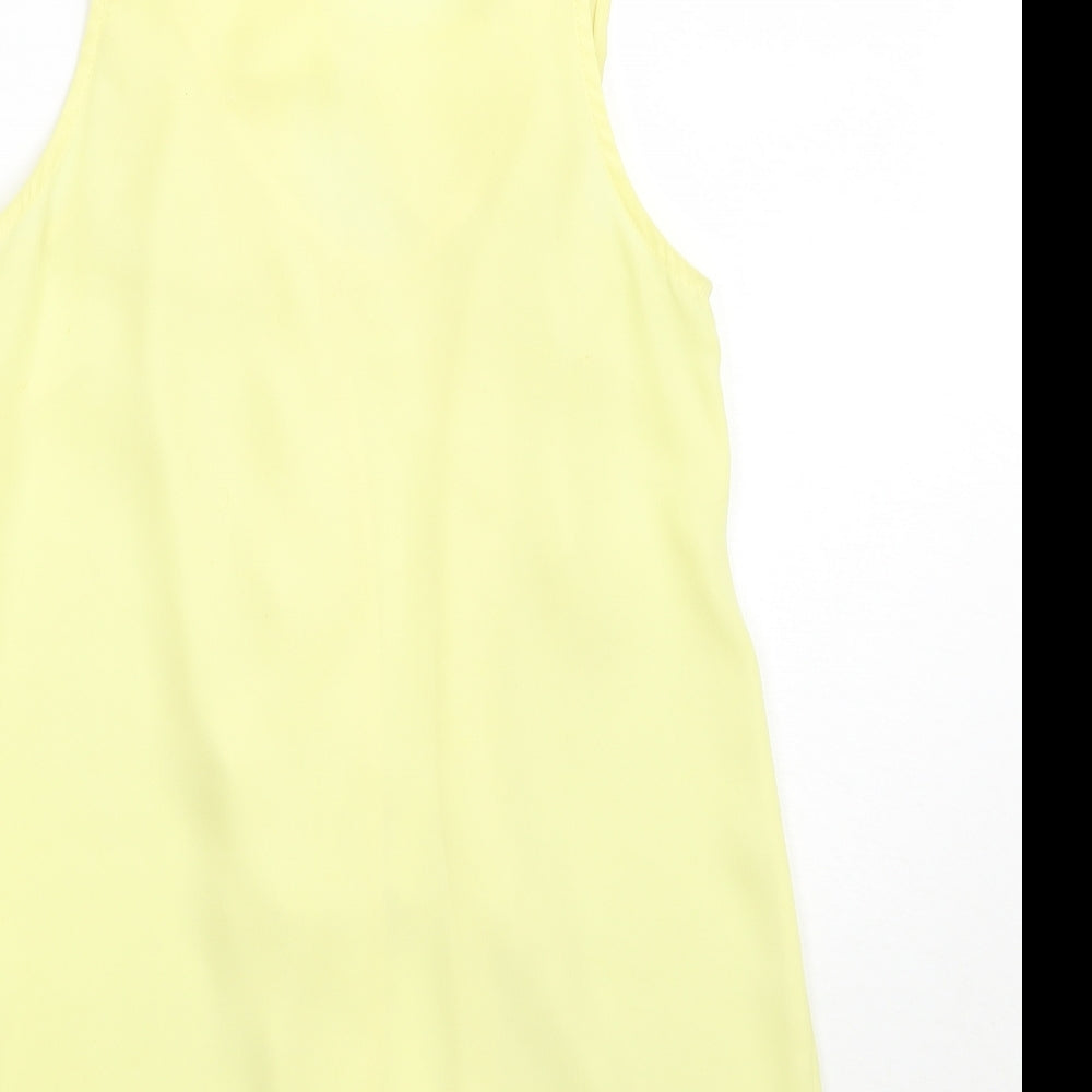 Topshop Womens Yellow   Basic Tank Size 6
