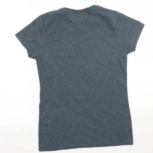 Gildan Womens Blue   Basic T-Shirt Size S
