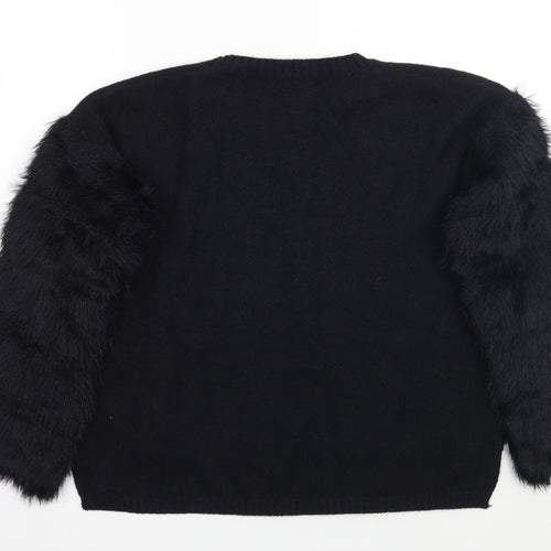 F&P Womens Black   Pullover Jumper Size L