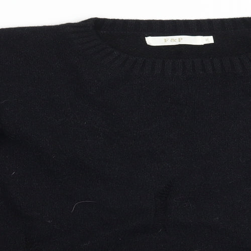 F&P Womens Black   Pullover Jumper Size L