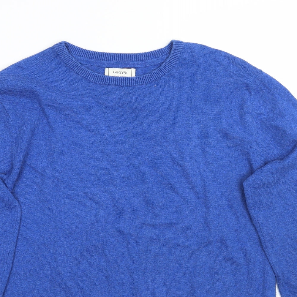 George Mens Blue   Pullover Jumper Size M