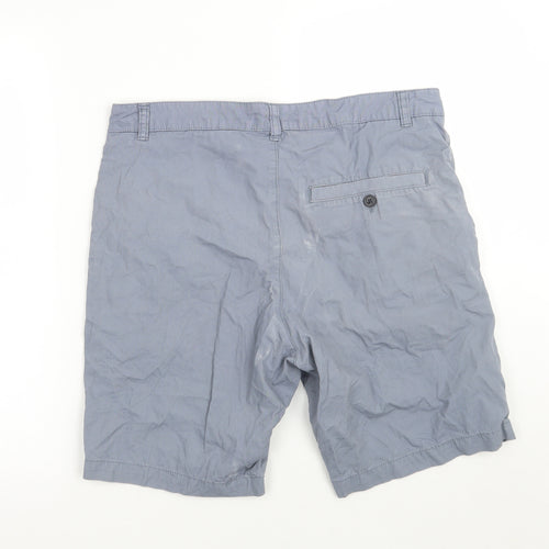 H&M Mens Blue   Chino Shorts Size 32